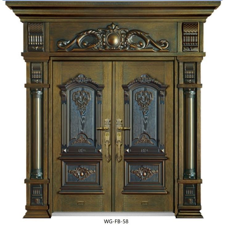 Double Security Gate With Pillar Door Frame