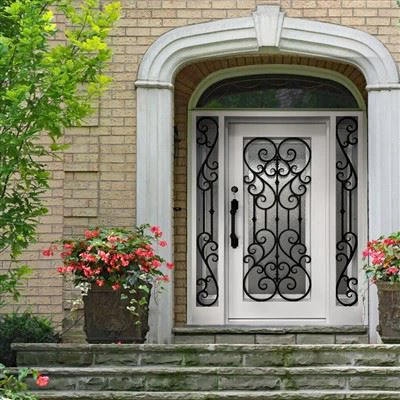 Smidesjärn Art Steel Glass Door