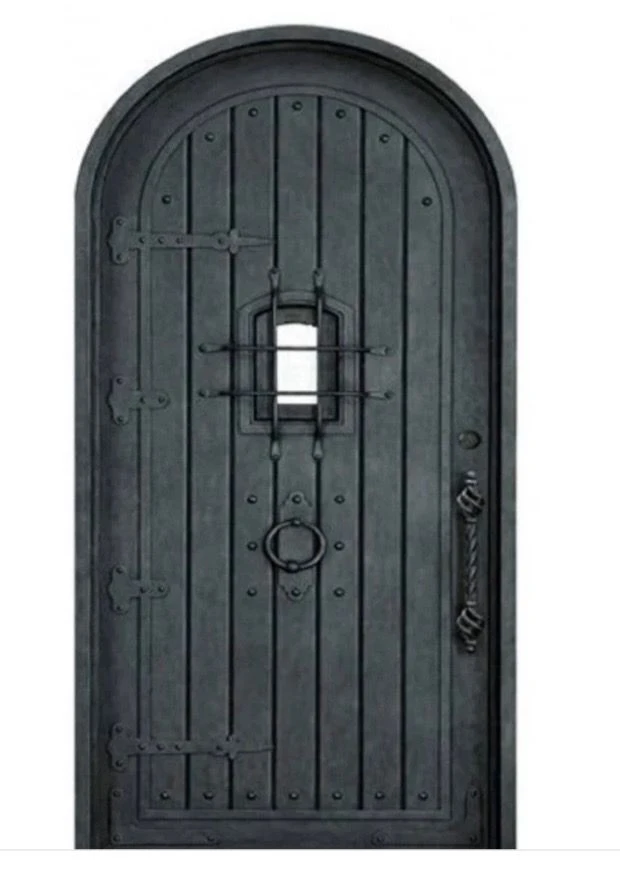 Wrought Iron Wine Cellar Door